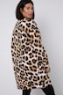 Sweatjurk, oversized, luipaardprint, ronde hals, lange mouwen