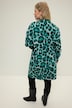Sweatkleid, oversized, Leo Print, Rundhals, Langarm