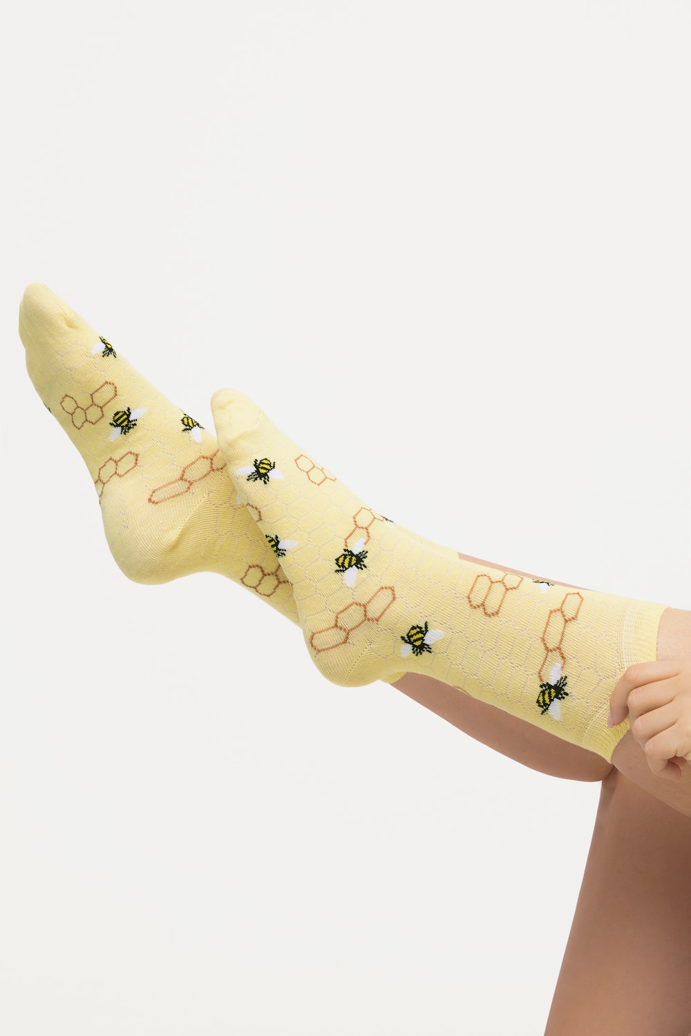 Bee Print Crew Socks