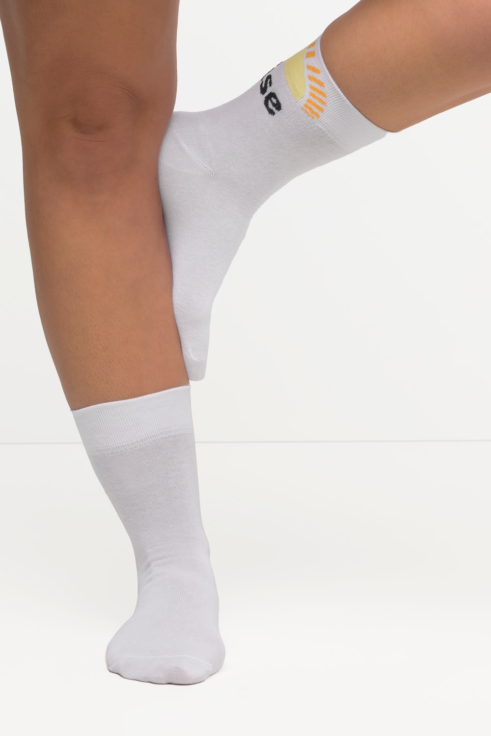 Große Größen Socken, Damen, weiß, Größe: 39-42, Baumwolle/Synthetische Fasern, Ulla Popken