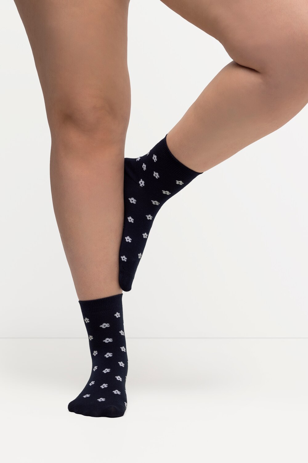 Grote Maten Korte sok, Dames, blauw, Maat: 39 42, Katoen Synthetische vezels, Ulla Popken