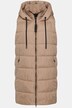 HYPRAR Zip Sides Hooded Fully Lined Long Quilted Vest