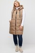 HYPRAR Zip Sides Hooded Fully Lined Long Quilted Vest