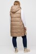 HYPRAR Zip Sides Hooded Fully Lined Long Quilted Vest
