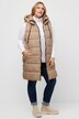 HYPRAR Zip Sides Hooded Fully Lined Long Quilted Vest