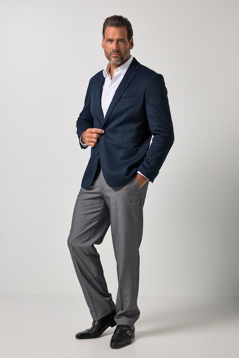 Colbert, reverskraag, lichte halve voering