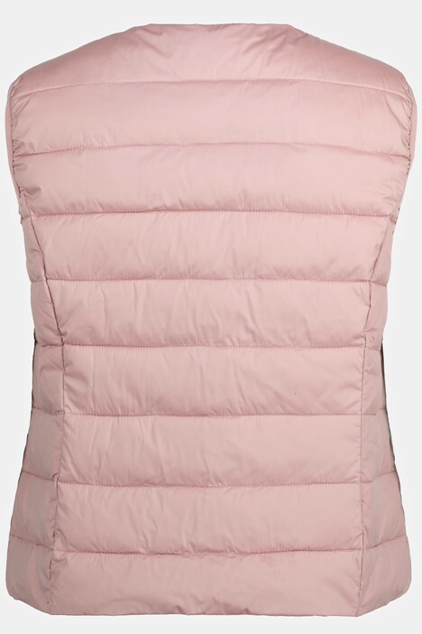 Gilet Matelassé Sans Manches Pour Femme – Léger, Chaud, Fermeture éclair, Col Rond, Coupe Ample, Avec Poche