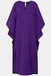 Kaftankleid, Zierring, Oversized, V-Ausschnitt, Langarm