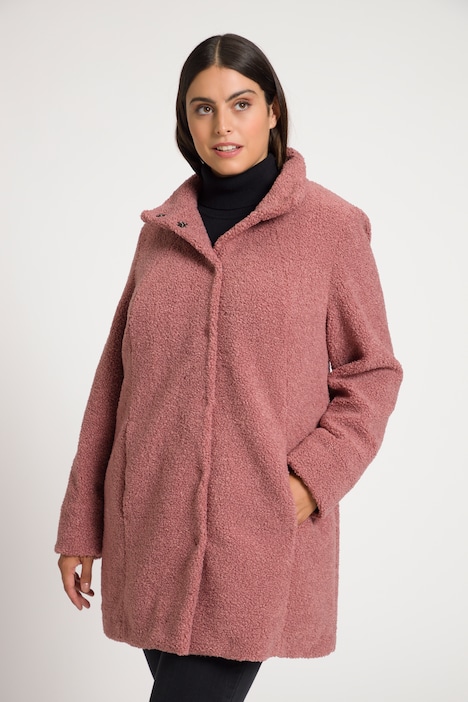 manteau femme laine chiné