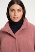 Teddy Fleece Snap Front Fully Lined Coat