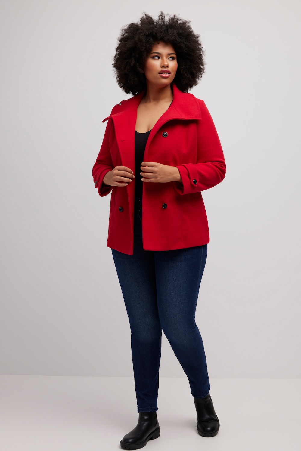 Große Größen Jacke, Damen, rot, Größe: 46/48, Polyester, Ulla Popken