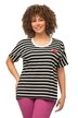 Tričko, pruhy, oversize, kulatý výstřih, krátké rukávy
