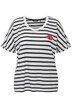 Tričko, pruhy, oversize, kulatý výstřih, krátké rukávy