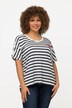 Striped Logo Embroidered Graphic Short Sleeve Tee