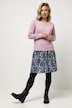 Kleid, Sweatshirt mit Rock, Rundhals, Langarm