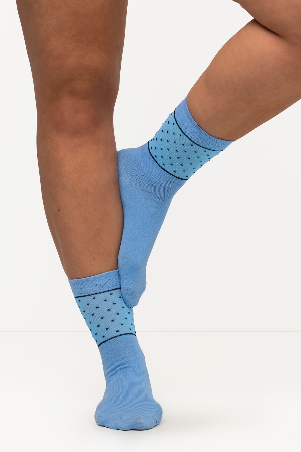 Große Größen Strümpfe, Damen, blau, Größe: 39-42, Baumwolle/Synthetische Fasern, Ulla Popken