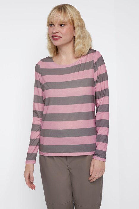 Damen Frottee Pyjama Langarm – Aus Baumwolle, Mit Ringel-Hose, Bequemer Schlafanzug