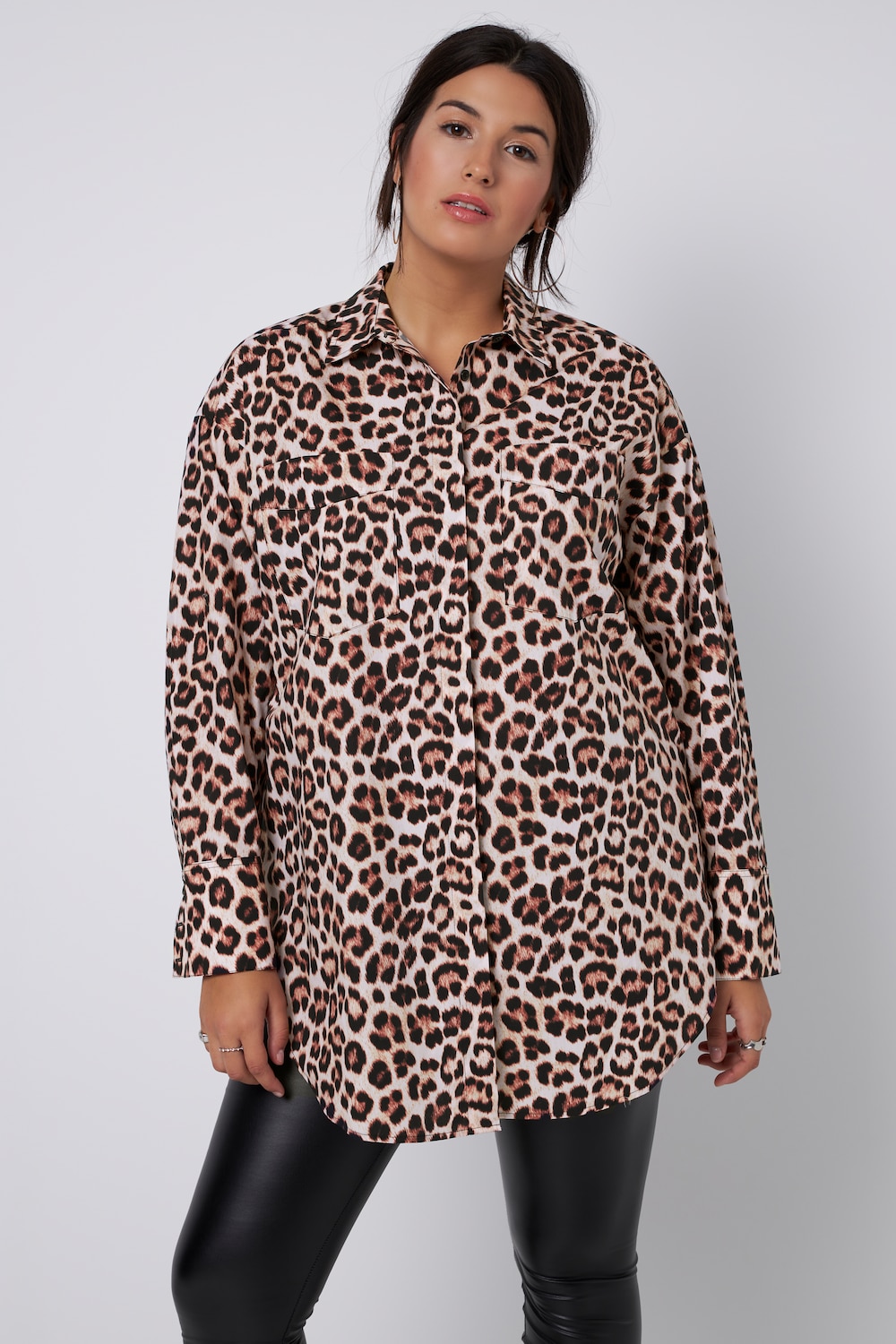 Leopard Print Blouses Plus Sizes Ulla Popken 6835