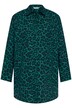 Košilová halenka, oversize, leopardí potisk, límeček, dlouhé rukávy