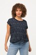 Speckled Tie-Up Short Sleeve Tee