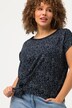 Speckled Tie-Up Short Sleeve Tee