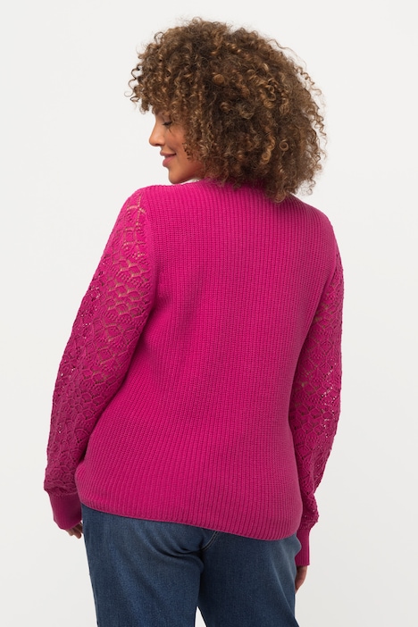 Shaker Stitch Cropped Gathered Sweater | Sweater | Sweaters