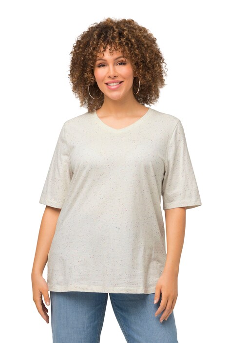 Tričko, nopy, výstřih do V, krátké rukávy