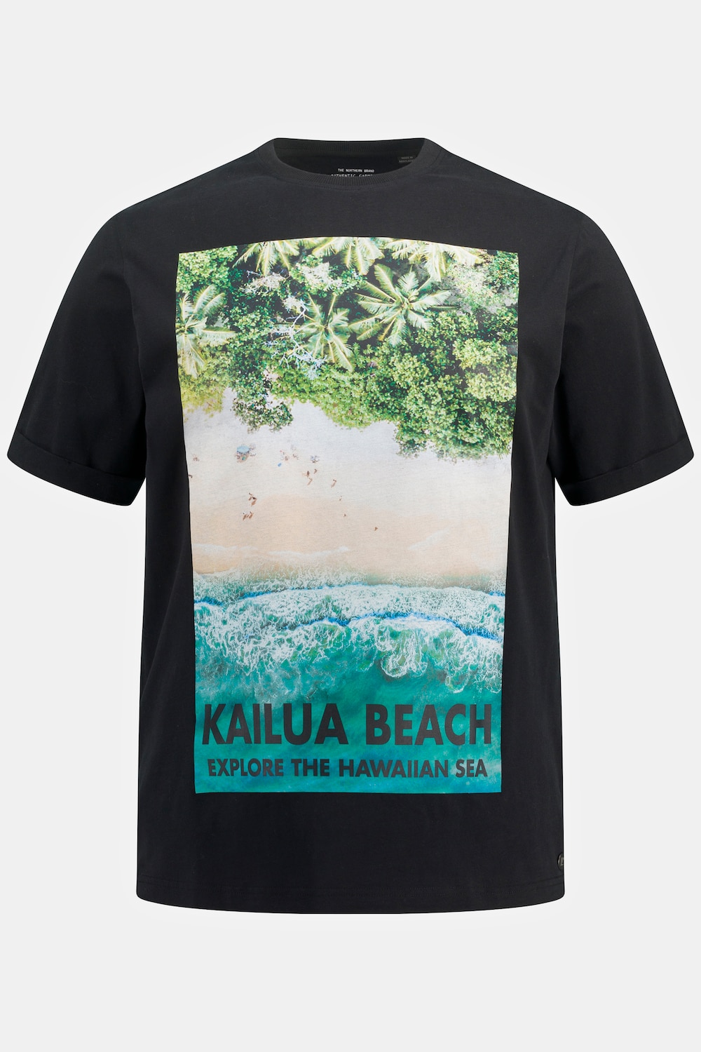 T-Shirt, Halbarm, Foto Print, Rundhals