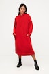 Sweat-Midikleid, Stehkragen, Langarm, Taschen, Modalmix