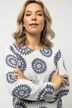 Pullover, grafisches Muster, Rundhals, Langarm