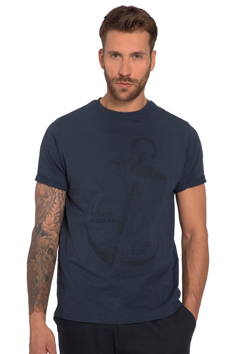 Tričko, krátké rukávy, potisk kotvy, kulatý výstřih, do 8XL