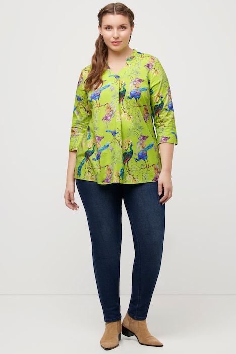Top 30!Printed plussize officecwear blouses with Jean's new collection for  2021 