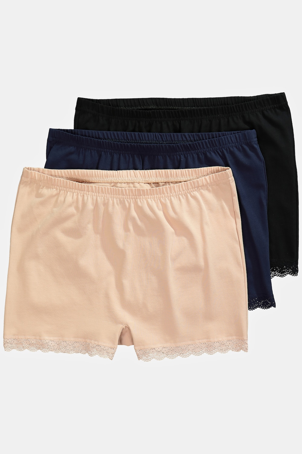 Pantys, 3er-Pack, Saumspitze