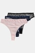 Strings, Tanga, 3er-Pack, Spitze, einfarbig