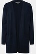 Strickjacke, lange, offene Form, Langarm