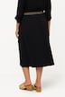 Gonna midi dal taglio svasato in jersey con cintura elastica a effetto glitter