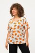 Short Sleeve Orange Print Tee