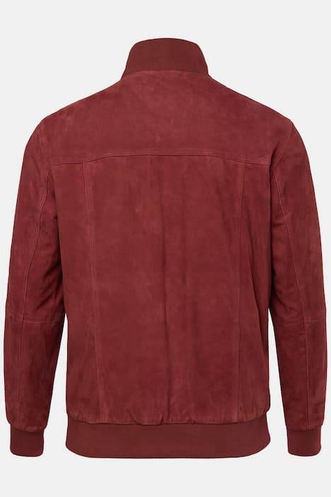 JP1880 Lederjacke, Veloursleder, Stehkragen, Knopfleiste, bis 7 XL