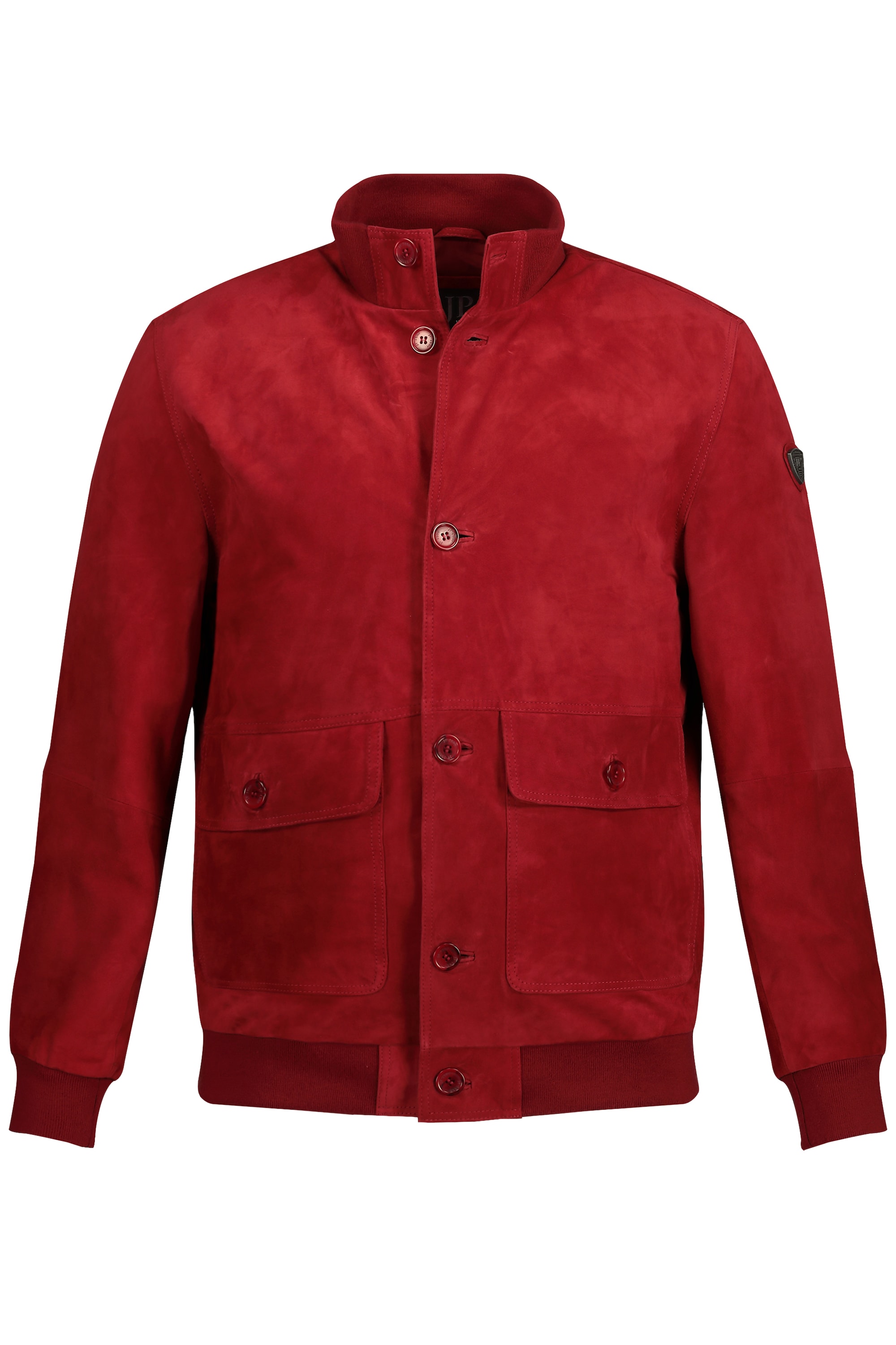 JP 1880 Herren große Größen Lederjacke Veloursleder Stehkragen