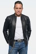 Lederjacke, Leder, Bikerstyle, Stehkragen, Zipper