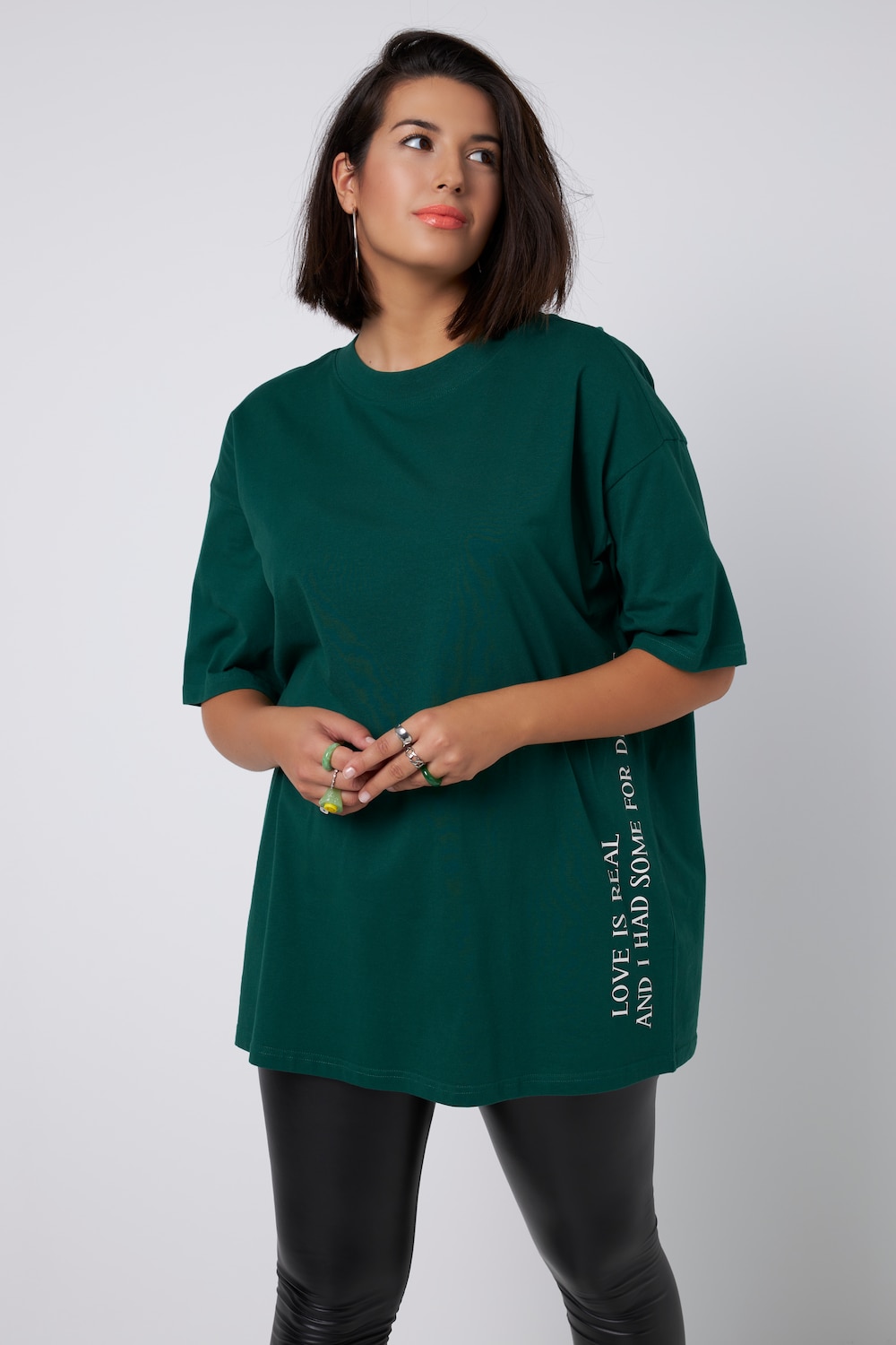 Grote Maten T-shirt, Dames, groen, Maat: 58/60, Katoen, Studio Untold