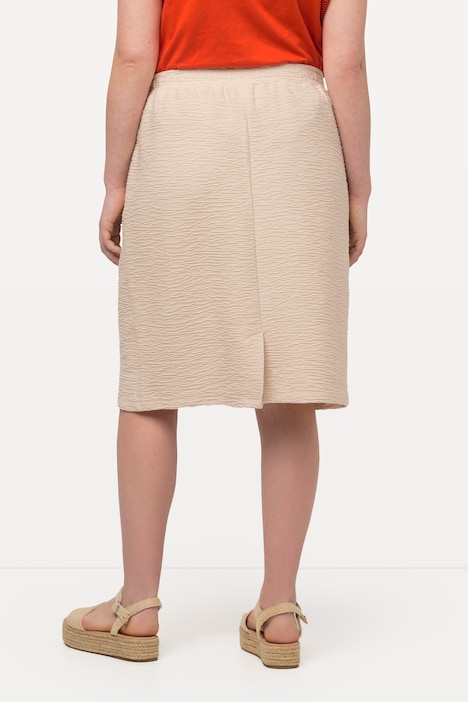 Eco Cotton Textured Pencil Skirt