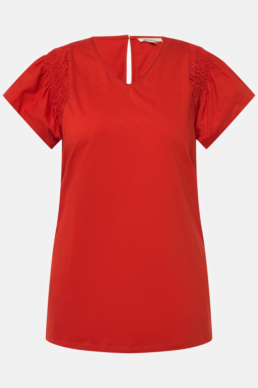 Stora storlekar T-shirt, Dam, orange, storlek: 50/52, Bomull, Ulla Popken