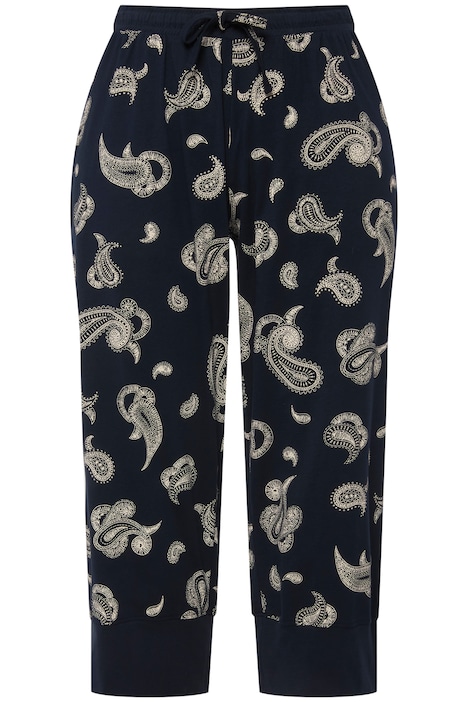 Pyžamové kalhoty, Paisley, elastický pas, biobavlna