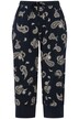 Pyžamové kalhoty, Paisley, elastický pas, biobavlna