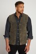 Gilet en cuir suédé, grandes poches