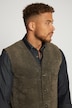 Gilet en cuir suédé, grandes poches