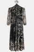 Maxikleid, Neckholder, Patch Print, Langarm
