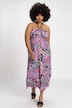 Maxikleid, Neckholder, Allover Print, ärmellos