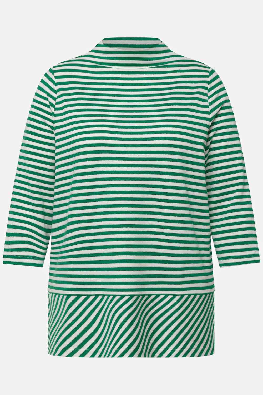 Stora storlekar Topp, Dam, grön, storlek: 46/48, Viskos/Polyester, Ulla Popken